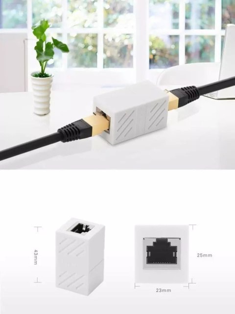 UGreen Złączka UGREEN łącznik kabli sieciowych złączka sieciowa RJ45 biały (20311) UGreen Złączka UGREEN łącznik kabli sieciowych złączka sieciowa RJ45 biały (20311)