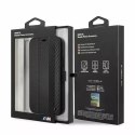 BMW Etui BMW BMFLBKP12SMCARBK do iPhone 12 mini 5,4" book M Collection PU Carbon Stripe czarny/black