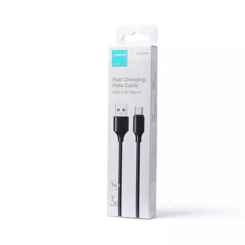 Joyroom Joyroom kabel do ładowania / transmisji danych USB - USB Typ C 3A 1m czarny (S-UC027A9) Joyroom Joyroom kabel do ładowania / transmisji danych USB - USB Typ C 3A 1m czarny (S-UC027A9)