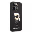 Karl Lagerfeld Etui Karl Lagerfeld KLHMP14XSNIKBCK do iPhone 14 Pro Max 6,7" hardcase Silicone Ikonik Magsafe czarny/black