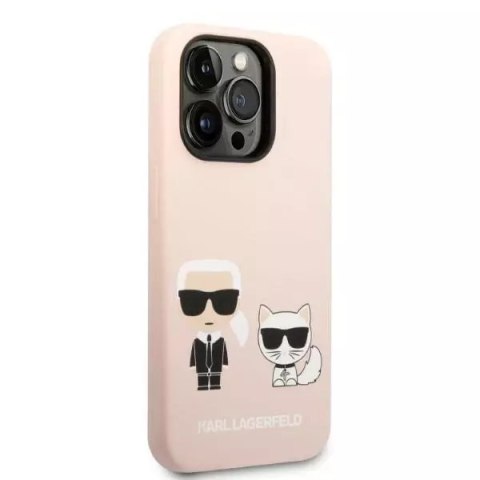 Karl Lagerfeld Etui Karl Lagerfeld KLHMP14XSSKCI do iPhone 14 Pro Max 6,7" hardcaseSilicone Karl & Choupette Magsafe jasnoróżowy/light pink Karl Lagerfeld Etui Karl Lagerfeld KLHMP14XSSKCI do iPhone 14 Pro Max 6,7" hardcaseSilicone Karl & Choupette Magsafe jasnoróżowy/light pink