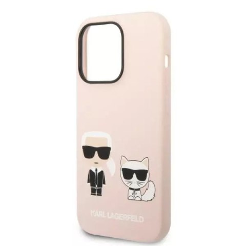 Karl Lagerfeld Etui Karl Lagerfeld KLHMP14XSSKCI do iPhone 14 Pro Max 6,7" hardcaseSilicone Karl & Choupette Magsafe jasnoróżowy/light pink Karl Lagerfeld Etui Karl Lagerfeld KLHMP14XSSKCI do iPhone 14 Pro Max 6,7" hardcaseSilicone Karl & Choupette Magsafe jasnoróżowy/light pink