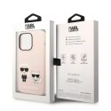 Karl Lagerfeld Etui Karl Lagerfeld KLHMP14XSSKCI do iPhone 14 Pro Max 6,7" hardcaseSilicone Karl & Choupette Magsafe jasnoróżowy/light pink