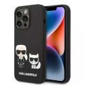 Karl Lagerfeld Etui Karl Lagerfeld KLHMP14XSSKCK do iPhone 14 Pro Max 6,7" hardcaseLiquid Silicone Karl & Choupette Magsafe czarny/black