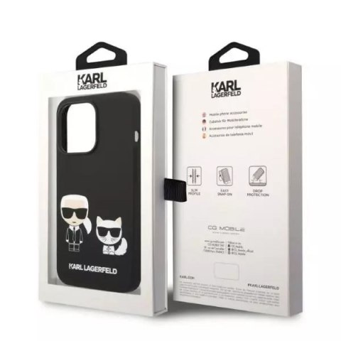 Karl Lagerfeld Etui Karl Lagerfeld KLHMP14XSSKCK do iPhone 14 Pro Max 6,7" hardcaseLiquid Silicone Karl & Choupette Magsafe czarny/black Karl Lagerfeld Etui Karl Lagerfeld KLHMP14XSSKCK do iPhone 14 Pro Max 6,7" hardcaseLiquid Silicone Karl & Choupette Magsafe czarny/black