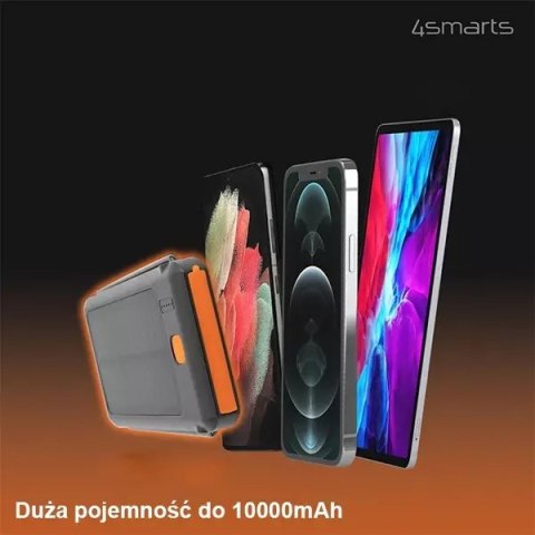 ProducentTymczasowy 4smarts Powerbank Solarny TitanPack Flex 10000mAh black/orange 456301 ProducentTymczasowy 4smarts Powerbank Solarny TitanPack Flex 10000mAh black/orange 456301