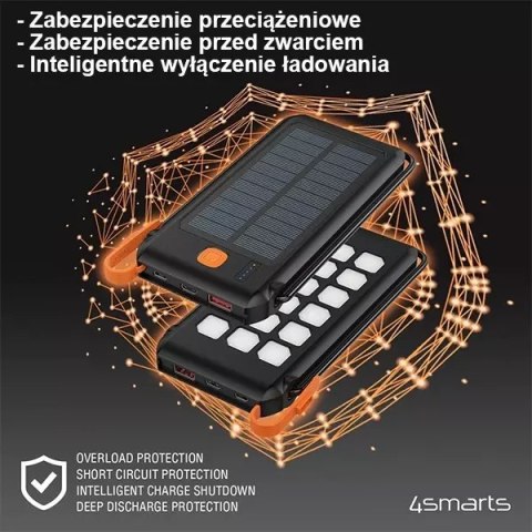 ProducentTymczasowy 4smarts Powerbank Solarny TitanPack Flex 10000mAh black/orange 456301 ProducentTymczasowy 4smarts Powerbank Solarny TitanPack Flex 10000mAh black/orange 456301
