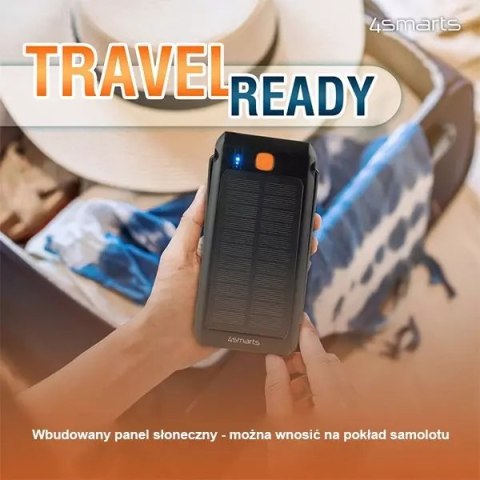 ProducentTymczasowy 4smarts Powerbank Solarny TitanPack Flex 10000mAh black/orange 456301 ProducentTymczasowy 4smarts Powerbank Solarny TitanPack Flex 10000mAh black/orange 456301