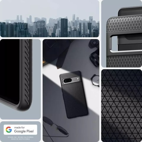 Spigen Etui na telefon Spigen Liquid Air do Google Pixel 7 Matte Black Spigen Etui na telefon Spigen Liquid Air do Google Pixel 7 Matte Black
