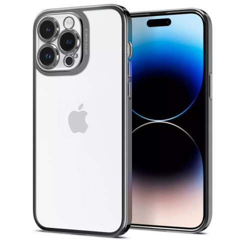Spigen Etui na telefon Spigen Optik Crystal do Apple iPhone 14 Pro Chrome Grey Spigen Etui na telefon Spigen Optik Crystal do Apple iPhone 14 Pro Chrome Grey