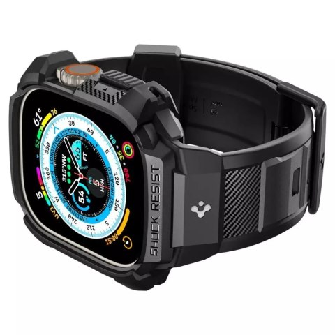 Spigen Pasek z Etui ochronnym Spigen Rigged Armor "PRO" do Apple Watch Ultra 49mm Black Spigen Pasek z Etui ochronnym Spigen Rigged Armor "PRO" do Apple Watch Ultra 49mm Black