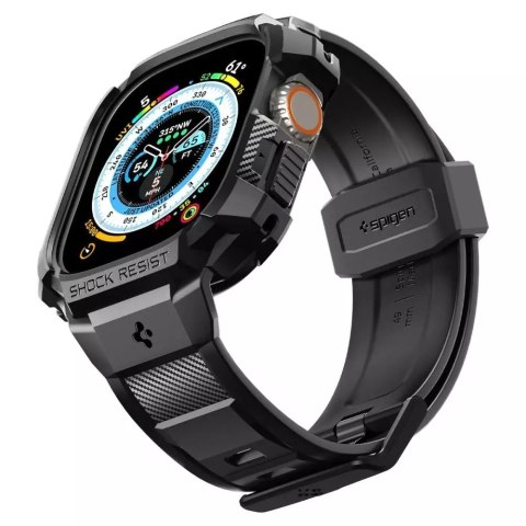 Spigen Pasek z Etui ochronnym Spigen Rigged Armor "PRO" do Apple Watch Ultra 49mm Black Spigen Pasek z Etui ochronnym Spigen Rigged Armor "PRO" do Apple Watch Ultra 49mm Black