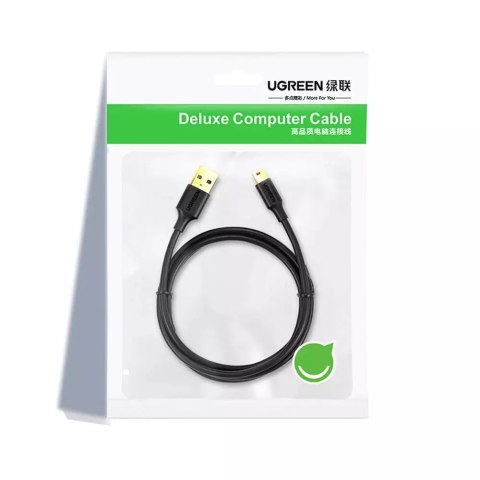 UGreen 5-pinowy pozłacany kabel UGREEN USB - mini USB 0,5m czarny (US132) UGreen 5-pinowy pozłacany kabel UGREEN USB - mini USB 0,5m czarny (US132)