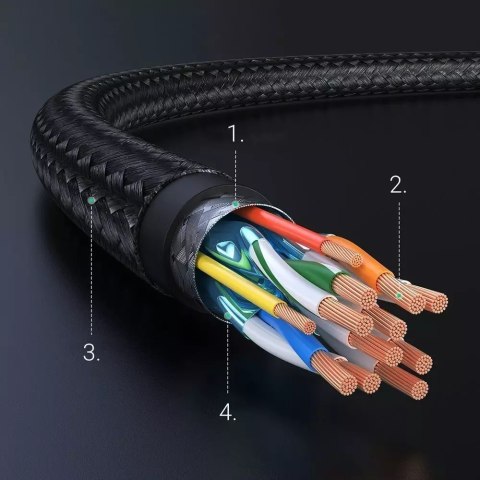 UGreen Kabel UGREEN HDMI 2.0 - HDMI 2.0 4K 3m czarny (HD119 40102) UGreen Kabel UGREEN HDMI 2.0 - HDMI 2.0 4K 3m czarny (HD119 40102)