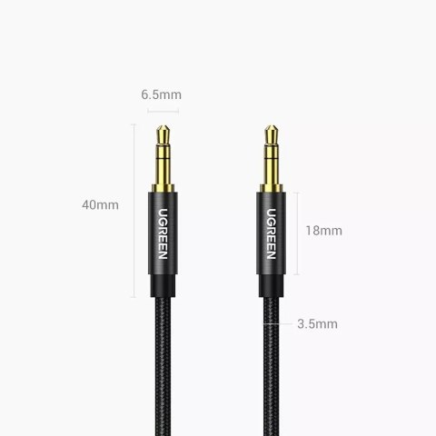UGreen Kabel UGREEN audio 2 x mini jack 3,5mm 2m czarny (50363 AV112) UGreen Kabel UGREEN audio 2 x mini jack 3,5mm 2m czarny (50363 AV112)