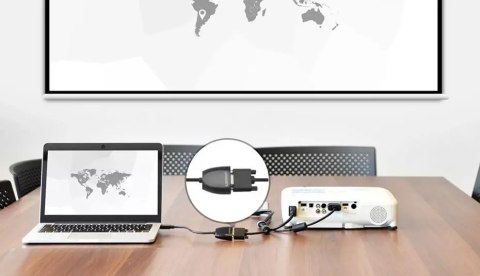 UGreen Kabel UGREEN przewód przejściówka adapter jednokierunkowy z HDMI (męski) do VGA (żeński) FHD czarny (MM105 40253) UGreen Kabel UGREEN przewód przejściówka adapter jednokierunkowy z HDMI (męski) do VGA (żeński) FHD czarny (MM105 40253)