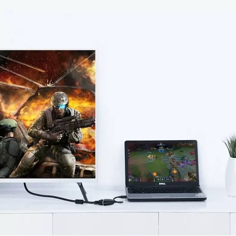 UGreen Kabel UGREEN przewód przejściówka adapter jednokierunkowy z HDMI (męski) do VGA (żeński) FHD czarny (MM105 40253) UGreen Kabel UGREEN przewód przejściówka adapter jednokierunkowy z HDMI (męski) do VGA (żeński) FHD czarny (MM105 40253)