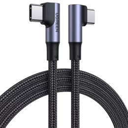 UGreen Kabel kątowy UGREEN USB Typ C - USB Typ C Quick Charge Power Delivery 100 W 5 A 2 m czarny (US335 70698)