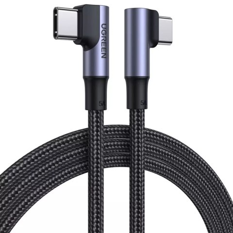UGreen Kabel kątowy UGREEN USB Typ C - USB Typ C Quick Charge Power Delivery 100 W 5 A 2 m czarny (US335 70698) UGreen Kabel kątowy UGREEN USB Typ C - USB Typ C Quick Charge Power Delivery 100 W 5 A 2 m czarny (US335 70698)
