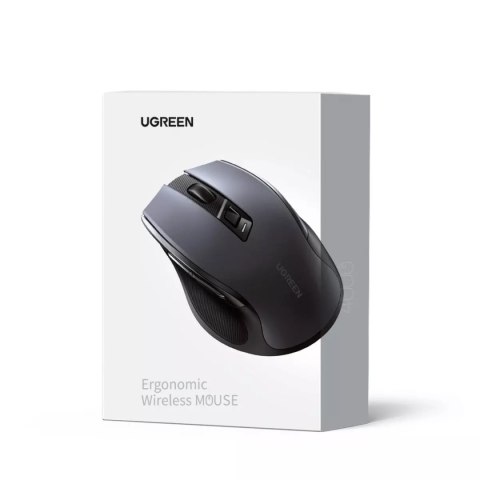 UGreen Mysz UGREEN optyczna bezprzewodowa USB 2.4GHz 4000 DPI czarny (MU006) UGreen Mysz UGREEN optyczna bezprzewodowa USB 2.4GHz 4000 DPI czarny (MU006)