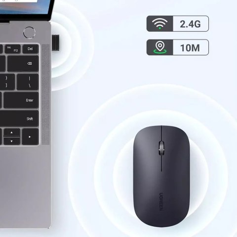 UGreen Myszka UGREEN poręczna bezprzewodowa USB czarny (MU001) UGreen Myszka UGREEN poręczna bezprzewodowa USB czarny (MU001)
