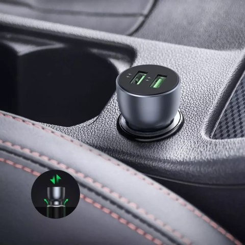 UGreen Szybka ładowarka samochodowa UGREEN 2x USB 36W Quick Charge SCP FCP AFC szary (CD213 10144) UGreen Szybka ładowarka samochodowa UGREEN 2x USB 36W Quick Charge SCP FCP AFC szary (CD213 10144)