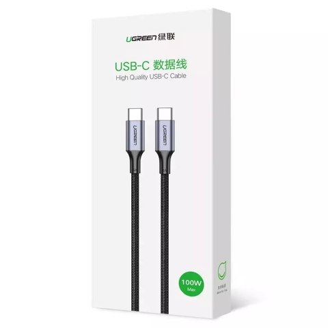 UGreen Ugreen kabel przewód USB Typ C - USB Typ C Power Delivery 100W Quick Charge FCP 5A 3m szary (90120 US316) UGreen Ugreen kabel przewód USB Typ C - USB Typ C Power Delivery 100W Quick Charge FCP 5A 3m szary (90120 US316)