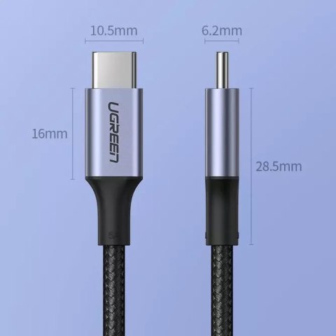 UGreen Ugreen kabel przewód USB Typ C - USB Typ C Power Delivery 100W Quick Charge FCP 5A 3m szary (90120 US316) UGreen Ugreen kabel przewód USB Typ C - USB Typ C Power Delivery 100W Quick Charge FCP 5A 3m szary (90120 US316)