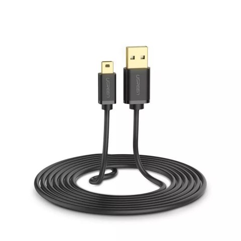 UGreen Ugreen kabel przewód USB - mini USB 480 Mbps 1,5 m czarny (US132 10385) UGreen Ugreen kabel przewód USB - mini USB 480 Mbps 1,5 m czarny (US132 10385)