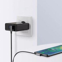 UGreen Ugreen kątowy kabel przewód USB - USB Typ C Quick Charge 3.0 QC3.0 3 A 0,5 m szary (US176 20855)