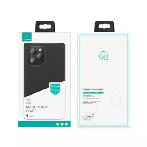Usams Etui USAMS Gentle do iPhone 12 Pro Max 6,7" czarny/black IP12PMQR01 (US-BH610) Usams Etui USAMS Gentle do iPhone 12 Pro Max 6,7" czarny/black IP12PMQR01 (US-BH610)