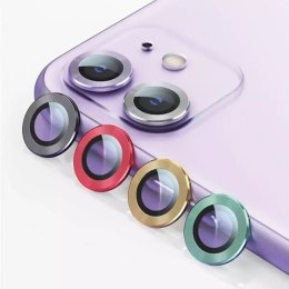 Usams Osłona aparatów USAMS Camera Lens Glass do iPhone 11 metal ring BH572JTT05 (US-BH572) zielony/green