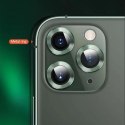 Usams Osłona aparatów USAMS Camera Lens Glass do iPhone 11 metal ring BH572JTT05 (US-BH572) zielony/green