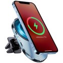 Usams Uchwyt samochodowy na telefon ładowarka indukcyjna QI USAMS Magnetic Car Wireless Charging 15W do kratki (US-CD170)