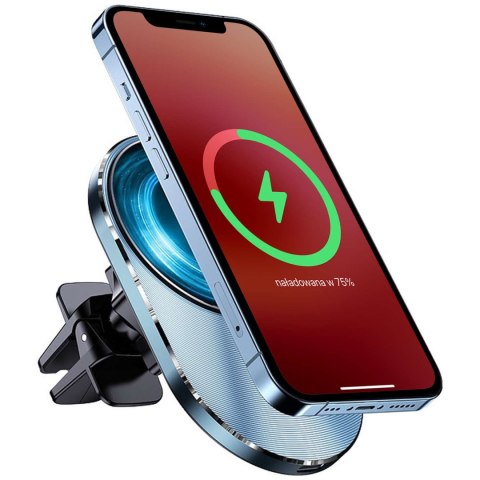 Usams Uchwyt samochodowy na telefon ładowarka indukcyjna QI USAMS Magnetic Car Wireless Charging 15W do kratki (US-CD170) Usams Uchwyt samochodowy na telefon ładowarka indukcyjna QI USAMS Magnetic Car Wireless Charging 15W do kratki (US-CD170)