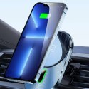 Usams Uchwyt samochodowy na telefon ładowarka indukcyjna QI USAMS Magnetic Car Wireless Charging 15W do kratki (US-CD170)