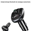 Usams Zestaw głośnomówiący do auta USAMS C21 z transmiterem FM, Bluetooth 5.0, MP3, 2xUSB 3,4A CC115GC01 (US-CC115) czarny/black
