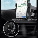 Usams Zestaw głośnomówiący do auta USAMS C21 z transmiterem FM, Bluetooth 5.0, MP3, 2xUSB 3,4A CC115GC01 (US-CC115) czarny/black