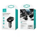 Usams Zestaw głośnomówiący do auta USAMS C21 z transmiterem FM, Bluetooth 5.0, MP3, 2xUSB 3,4A CC115GC01 (US-CC115) czarny/black