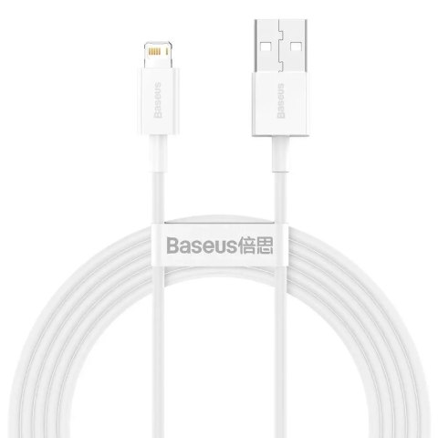 Joyroom Baseus Superior kabel USB - Lightning 2,4A 2 m Biały (CALYS-C02) Joyroom Baseus Superior kabel USB - Lightning 2,4A 2 m Biały (CALYS-C02)