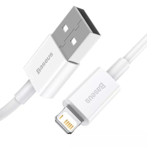 Joyroom Baseus Superior kabel USB - Lightning 2,4A 2 m Biały (CALYS-C02) Joyroom Baseus Superior kabel USB - Lightning 2,4A 2 m Biały (CALYS-C02)