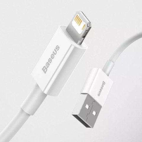 Joyroom Baseus Superior kabel USB - Lightning 2,4A 2 m Biały (CALYS-C02) Joyroom Baseus Superior kabel USB - Lightning 2,4A 2 m Biały (CALYS-C02)