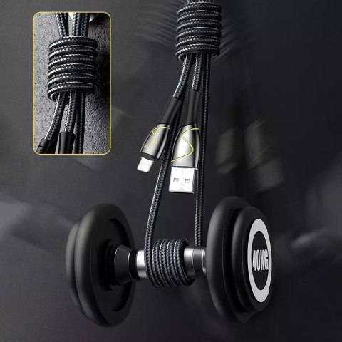 Joyroom Joyroom Mermaid series kabel USB - Lightning 2,4A 2m czarny (S-2030K6) Joyroom Joyroom Mermaid series kabel USB - Lightning 2,4A 2m czarny (S-2030K6)
