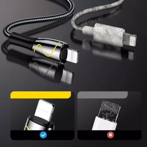 Joyroom Joyroom Mermaid series kabel USB - Lightning 2,4A 2m czarny (S-2030K6) Joyroom Joyroom Mermaid series kabel USB - Lightning 2,4A 2m czarny (S-2030K6)