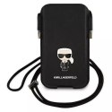 Karl Lagerfeld Karl Lagerfeld Torebka KLHCP12LOPHKMK 6,7" czarny/black hardcase Saffiano Ikonik Kar`s