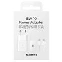 Samsung Ładowarka sieciowa Samsung EP-T1510XW 15W Fast Charge + kabel USB-C/USB-C biały/white
