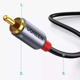 UGreen Kabel UGREEN przewód audio dźwiękowy USB Typ C (męski) - 2RCA (męski) 1,5m szary (20193 CM451)