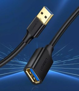 UGreen Kabel UGREEN przewód przedłużacz przejściówka USB 3.0 (żeński) - USB 3.0 (męski) 1,5 m czarny (US129 30126)