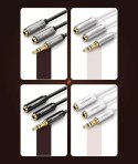 UGreen Kabel UGREEN przewód rozdzielacz słuchawkowy 3,5 mm mini jack AUX 25cm czarny (20816)