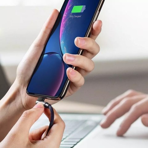 UGreen Kątowy kabel UGREEN przewód USB - Lightning MFI 1m 2,4A czarny (60521) UGreen Kątowy kabel UGREEN przewód USB - Lightning MFI 1m 2,4A czarny (60521)